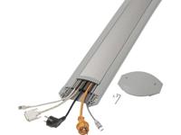 Serpa Kabelbrug 5.01047.7042 TPE (geurloos rubbermengsel) Lichtgrijs, Aluminium Aantal kanalen: 5 1500 mm Inhoud: 1 set(s) - thumbnail