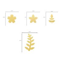 Vaessen Creative • figuurpons set bloem en blad 4st. - thumbnail