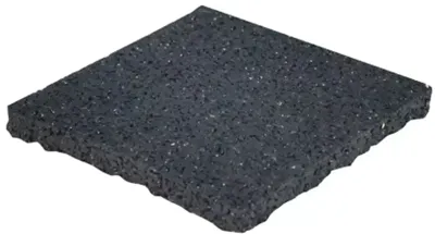 Gardenlux Tegeldrager per stuk Zwart 10x10x1 cm