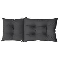 Stoelkussens 2 st hoge rug 120x50x7 cm stof gemêleerd antraciet - thumbnail