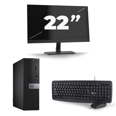 Dell Optiplex 5040 SFF - Intel Core i3-6e Generatie - 8GB RAM - 256GB SSD - Windows 11 + 1x 22 inch Monitor