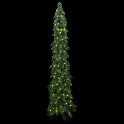 VidaXL Kunstkerstboom met verlichting 130 led&apos;s 210 cm