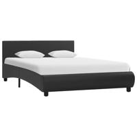 Bedframe met LED kunstleer zwart 120x200 cm - thumbnail