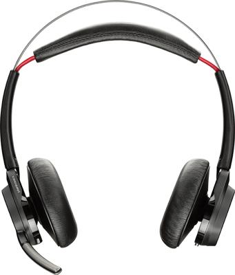Voyager Focus UC B825 - Headset - stereo - op oor - draadloos - Bluetooth - actieve geluidsdemping