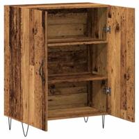 Dressoir 69,5x34x90 cm bewerkt hout oud houtkleurig - thumbnail