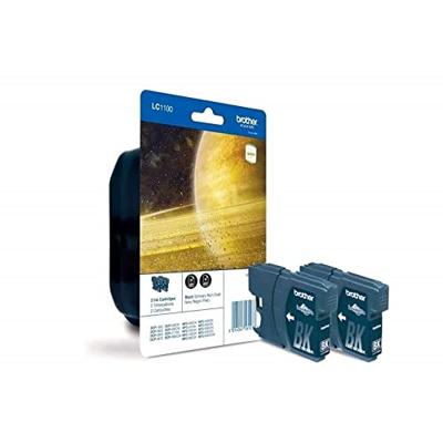 Brother LC-1100BK Black Ink Cartridge 2 stuks