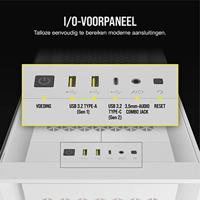 PC Case - Corsair - ICUE 5000D RGB Airflow - Middle Tower - 3 AF120 RGB Elite - White Fans - thumbnail