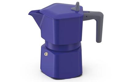 Italiaans koffiezetapparaat - PEZZETTI - PENTAEXPRESS - Aluminium - 6 kopjes - Blauw