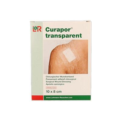 Curapor Transparant Steriel 10cmx 8cm 5 13100