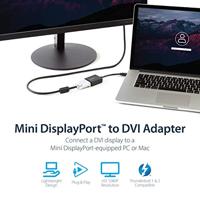 Mini DisplayPort naar DVI-Adapter Startech MDP2DVI Zwart 0,13 m - thumbnail