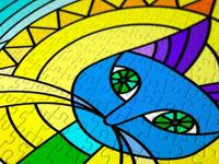 Ornamental Cat Puzzel 1000 Stukjes - thumbnail