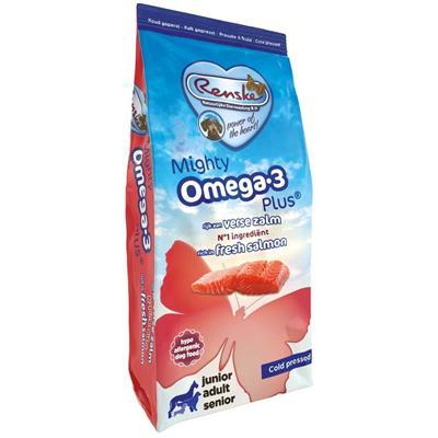 Renske Mighty Omega-3 Plus Cold Pressed vers bereid met zalm hondenvoer 3 kg Renske Mighty Omega-3 Plus Cold Pressed vers bereid met zalm hondenvoer 3 kg