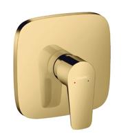 Hansgrohe Talis E ééngreeps douchemengkraan afbouwdeel, Polished Gold Optic - thumbnail