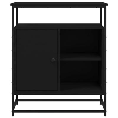 Dressoir 69x35x80 cm bewerkt hout zwart Dressoir 69x35x80 cm bewerkt hout zwart