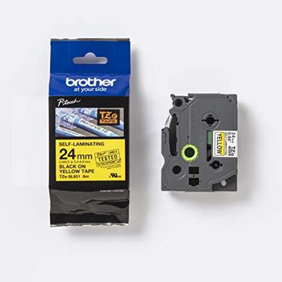 Brother TZESL651 Labeltape zelflaminerend Tapekleur: Geel Tekstkleur: Zwart 24 mm 8 m Brother TZESL651 Labeltape zelflaminerend Tapekleur: Geel Tekstkleur: Zwart 24 mm 8 m