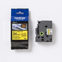 Brother TZESL651 Labeltape zelflaminerend Tapekleur: Geel Tekstkleur: Zwart 24 mm 8 m - thumbnail