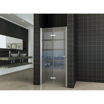 Wiesbaden vouwbare nisdeur 900x2000 links 8mm NANO glas Wiesbaden vouwbare nisdeur 900x2000 links 8mm NANO glas