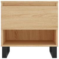 Salontafels 2 st 50x46x50 cm bewerkt hout sonoma eikenkleurig - thumbnail