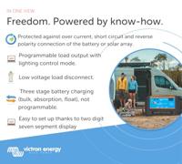 Victron Energy BlueSolar PWM-Light Charge Controller 12/24V-20A Laadregelaar voor zonne-energie PWM 12 V, 24 V 20 A - thumbnail