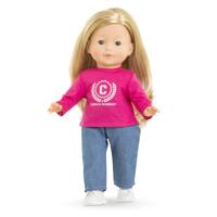 Corolle fuchsia t-shirt voor poppen, 36cm - thumbnail