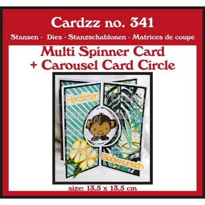 Crealies • snijmal multi draaikaart + carrouselkaart cirkel