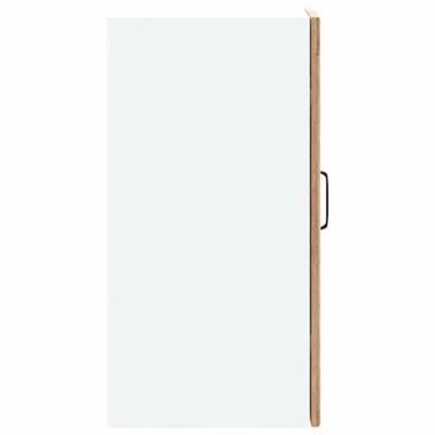 Keukenwandkast Kalmar bewerkt hout oud houtkleurig