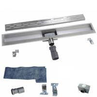 Wiesbaden Douchegoot Eco RVS Met Flens 100 cm - thumbnail