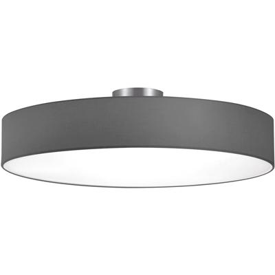 LED Plafondlamp - Moderne Plafondverlichting - E27 Fitting - 5-Lichts - Rond - Mat Grijs Aluminium