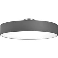 LED Plafondlamp - Moderne Plafondverlichting - E27 Fitting - 5-Lichts - Rond - Mat Grijs Aluminium - thumbnail