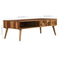 Salontafel 110x50x37 cm sheeshamhout met honing afwerking - thumbnail