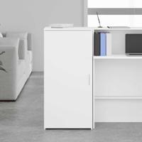 Opbergkast 50x45x103,5 cm bewerkt hout wit - thumbnail