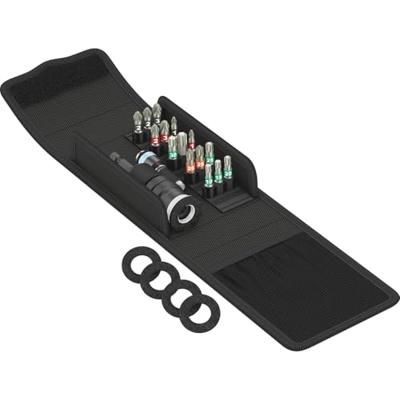 Wera T 1 05134021001 Bitset 17-delig Inbus, Kruiskop Pozidriv, Kruiskop Phillips, Torx Incl. bithouder