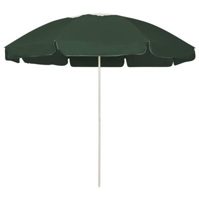 VidaXL Strandparasol 240 cm groen