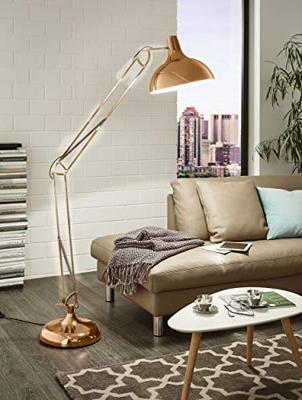 Eglo Design vloer leeslampBorgillo roodkoper - 94705