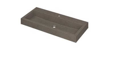 INK Wastafel Momento Quartz met 1 kraangat 100 cm x 45 cm x 9 cm Quartz beton 3421431