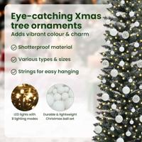 Kunstkerstboom met 300 LED Groen 180 cm PVC en Plastic en Staal - thumbnail