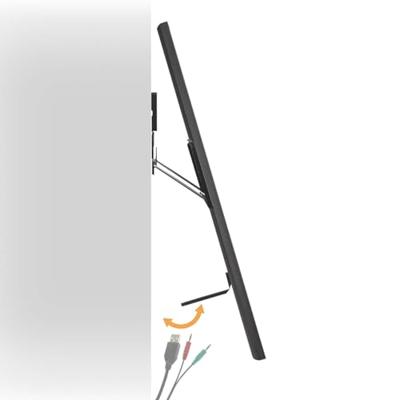 Nedis TVWM5065BK Vaste Tv-muurbeugel 43 - 85 " Maximaal Schermgewicht: 60 Kg Minimale Muurafstand: 7.50 Mm Staal Zwart