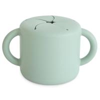 MUSHIE silicone snackbeker groen - thumbnail