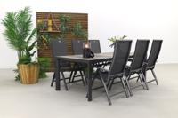 Hartman Valentino|Kings tuinset antraciet - 220x100 cm. - thumbnail