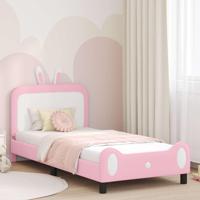 Bedframe voor kinderen met hoofdbord Roze 80 x 200 cm PU - thumbnail