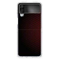 Samsung Galaxy Z Flip 4 | TPU bumper | Geruit Rood - thumbnail