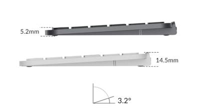 Keychron B1 Pro Ultra-Slim toetsenbord wit