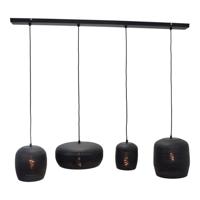 Urban Interiors Hanglamp 'Fez' 4-lamps, kleur Zwart - thumbnail