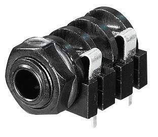 Rean AV NYS2162 Jackplug 6,35 mm Bus Aantal polen: 3 1 stuk(s)