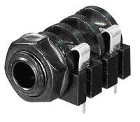 Rean AV NYS2162 Jackplug 6,35 mm Bus Aantal polen: 3 1 stuk(s) - thumbnail