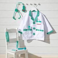 Melissa & Doug verkleedset dokter inclusief stethoscoop met geluid - thumbnail