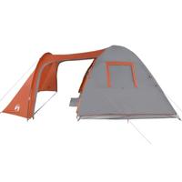 Tent 6-persoons 466x342x200 cm 185T taft grijs en oranje - thumbnail