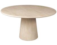Richmond Ronde Eettafel 'Fictus' Faux Travertin, 140cm - thumbnail