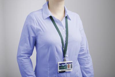 Textielkoord Durable 8127 met karabijnhaak nachtblauw 10 stuks