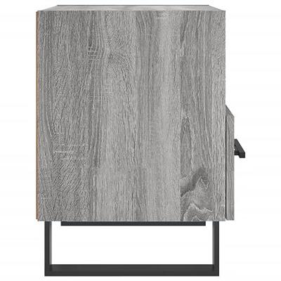 Nachtkastjes 2 st 40x35x47,5 cm bewerkt hout grijs sonoma eiken